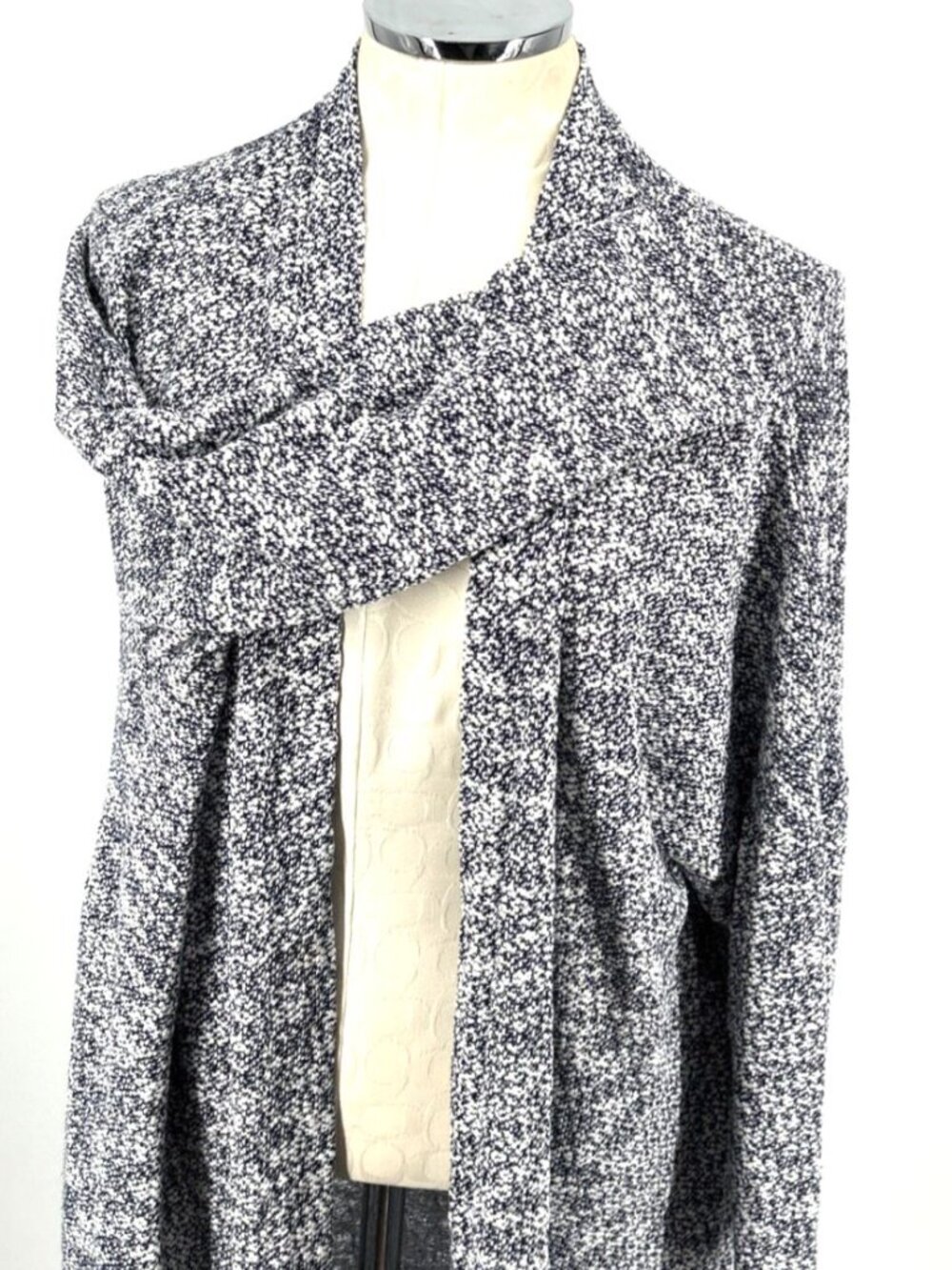 Lane Bryant Cardigan Sweater Sz 22/24 Verigated Print Open Front Longline - Picture 7 of 9